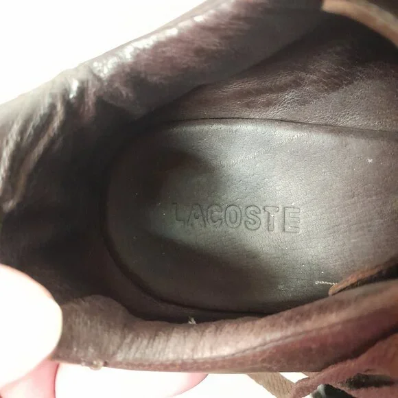 LACOSTE IZOD Swerve Lace Edge 524 Men's Sneakers/Driving Shoes Size 9 - Picture 7 of 10